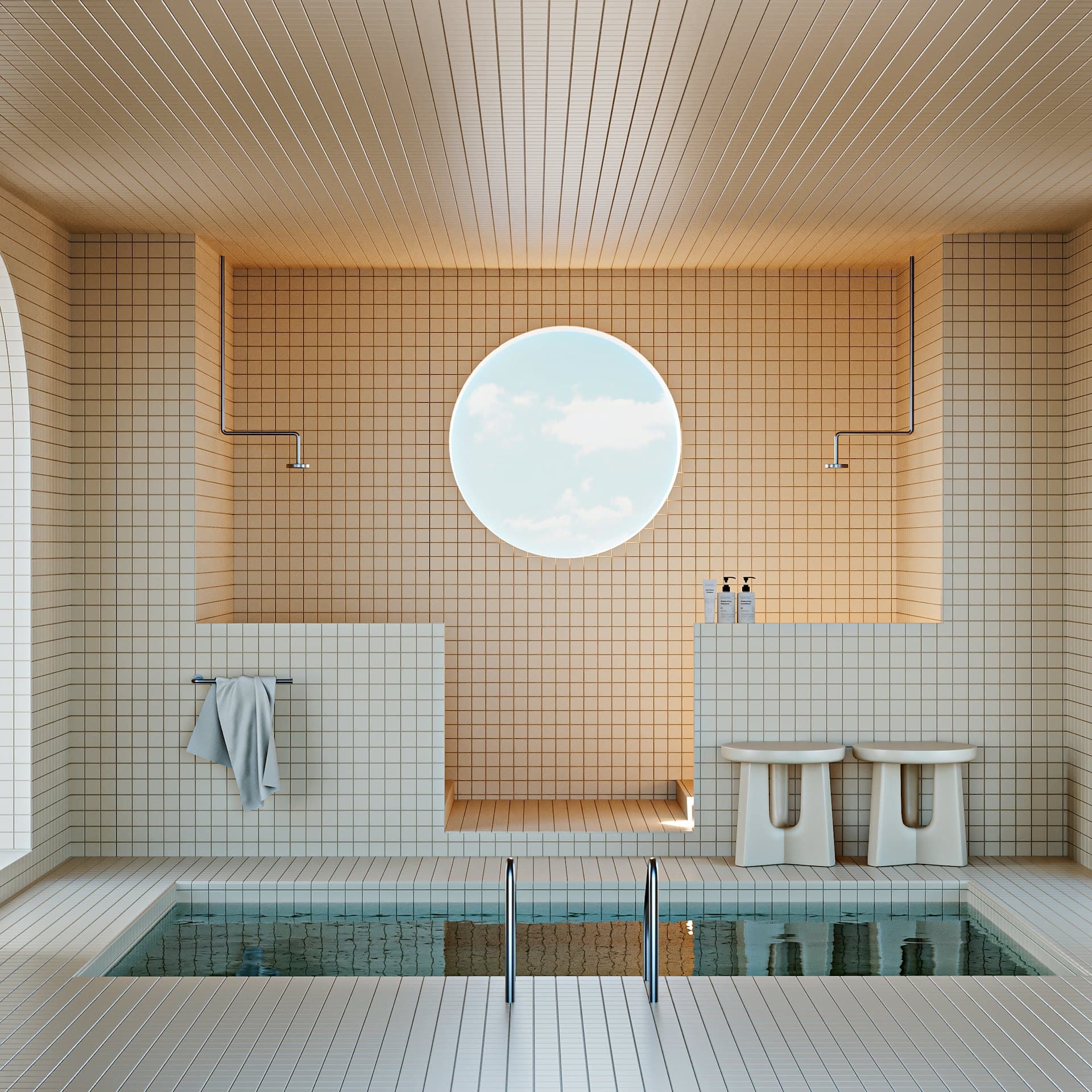 Calm, modern interior inside Healing Asian Spa